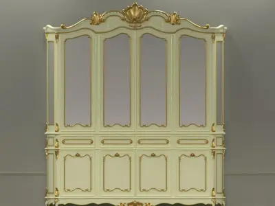 closet ornate wardrobe 3D model