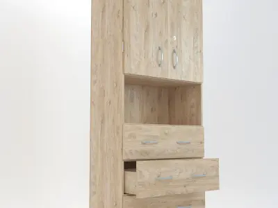 Wooden Cabinet 33 3D model