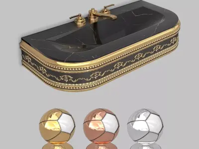 Classic Wash Basin 5 3D model