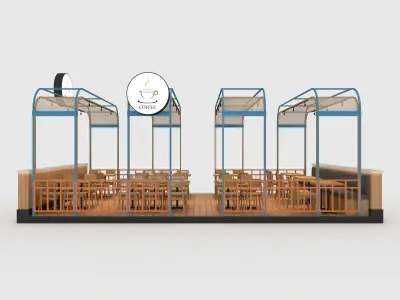 Booth 4 3D model