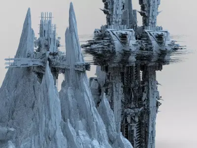Elite Ruler Cliffs  Kit bash 3D model