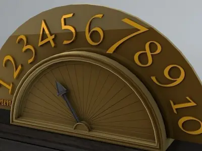 Fancy Elevator Door Low-poly 3D model