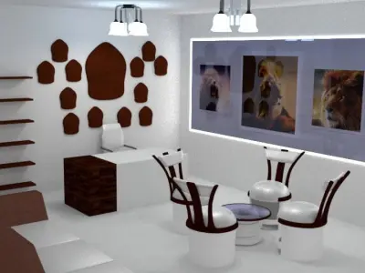 LTS Office Interior Setting Free 3D model