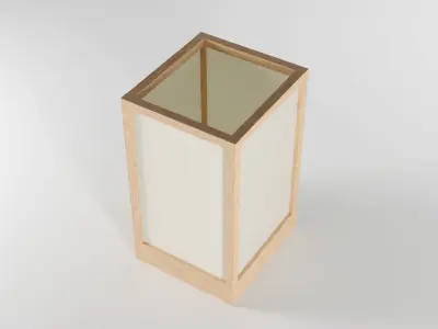 Light Lamp Traditional Asian Style 3D Model Low-poly 3D model