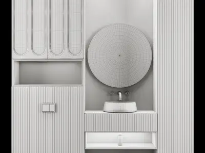 Bathroom furniture B1 3D model