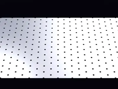 Perforated panel with 4 percent opening 25O91 3D model