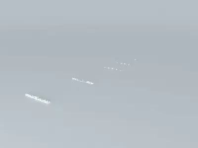KPHL Runway 9R Landing Lights Free 3D model