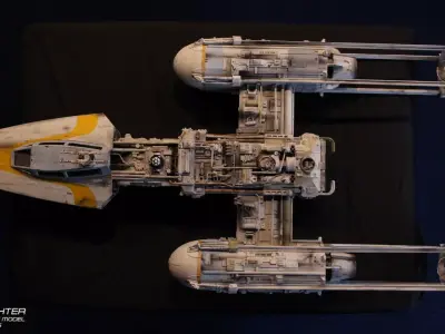 Y-WING GOLD LEADER STUDIO SCALE REPLICA 3D print model