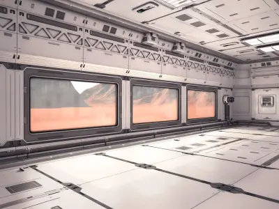 Sci Fi Lab Interior 02 3D model