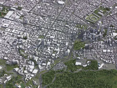 Bogota - City 3D Model Low-poly 3D model