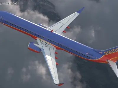  Southwest Airlines Boeing 737-900 ER with Cabin and Doors 