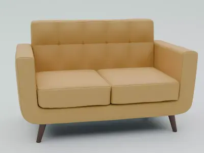 Modern Sofa Low-poly 3D model