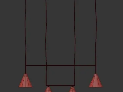Claremont Flared Glass Linear 3D model