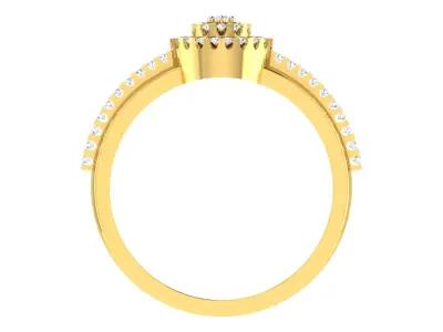 Solitaire Engagement Wedding Women Ring 3dm STL OBJ FBX Details 3D print model buy