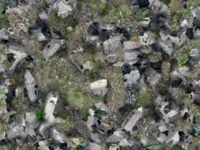 A pile of stones 3D model
