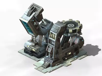 Machinery - Spacecraft - Functional Objects 019 3D model