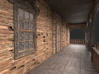 Old Medieval Abandoned House 3 3D model