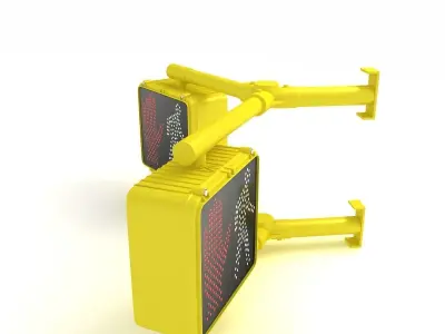 Walk Signal Double 3D model