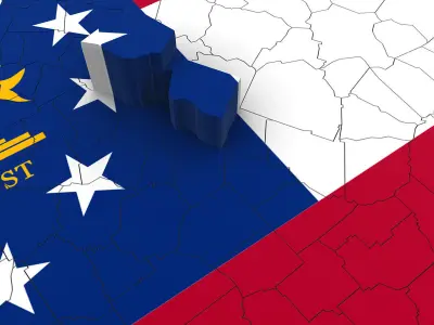 Georgia Political Map 3D model