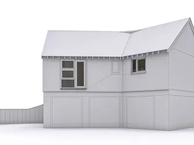 Townhouse 18 Low-poly 3D model