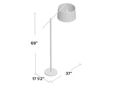 Dyanne TaskReading Floor Lamp 3D model