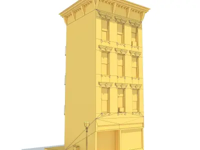 Apartment House 136 Low-poly 3D model