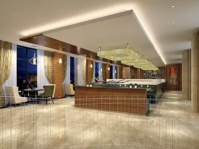 Business Restaurant - Coffee - Banquet  84 3D model