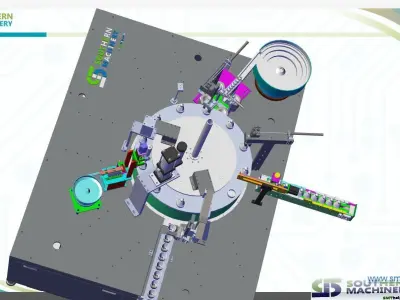 USD50K can build one LED Bulb production assembly line 3D model