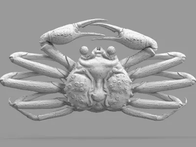 Game Ready Japanese Signs Set Crab Signboard Low-poly 3D model