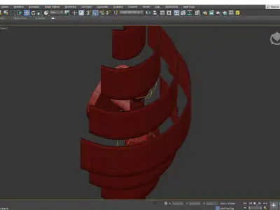 Currey and Co Chiffonade Wall Sconce Low-poly 3D model