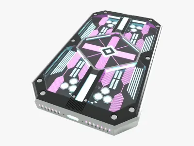 CyberX Futuristic Sci-fi Cyberpunk Smartphone 3D model