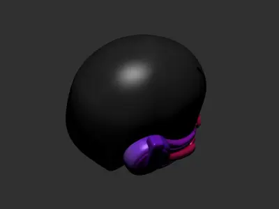 helmet high poly sculpt 3d printable ver 7 3D model 3D model