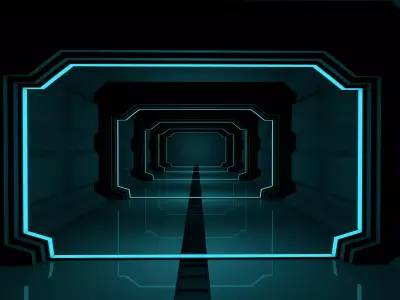 Sci Fi Corridor 3D model 141