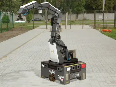 Stretch Robot Boston Dynamics Low-poly 3D model