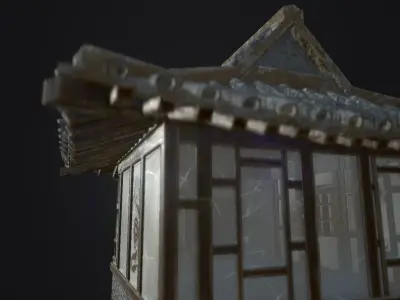 japanese house-PBR Low-poly 3D model