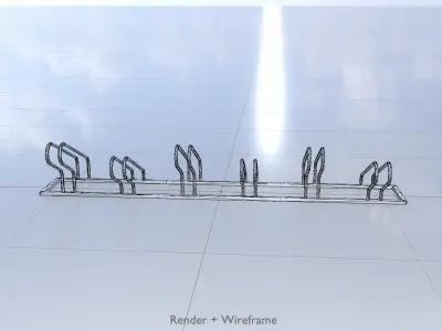 Bicycle Bracket Parker Version 1 Low-poly 3D model