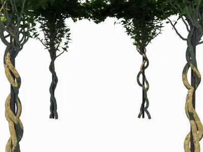 Gazebo Greenery 3D model