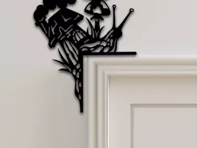 Mushroom Door Corner Decor 3D print model purchase