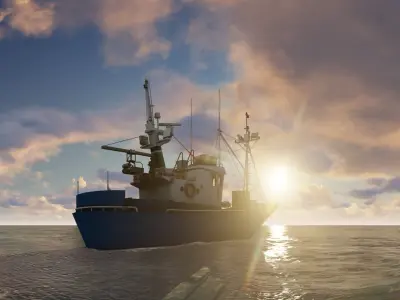 Above the ocean and cloud HDRI pack  for realistic 3d Half Price 3D model