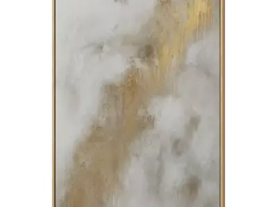 Set of 3 Abstract Paintings in Frames 3D model 33
