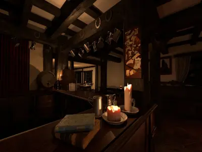 Tudor Pub Inn Tavern 3D model