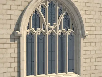 Gothic Window Type 2 model 3D model