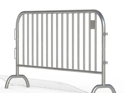 Crowd Barrier Low-poly 3D model purchase