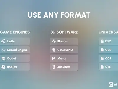 Platformer 6 Winter Low-poly 3D model