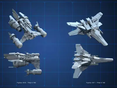 LOW - SPACE Vol06 Low-poly 3D model