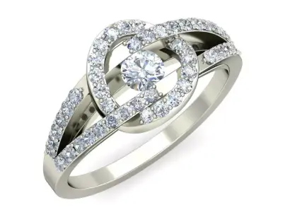 Women Ring  Render 3dm STL OBJ FBX Details 3D print model 394
