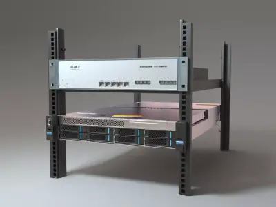 Host machine chassis memory model 3D model