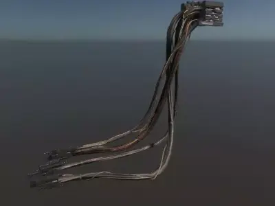 GameReady Cable 01 Low-poly 3D model