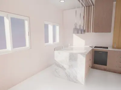 Small Kitchen 3D model