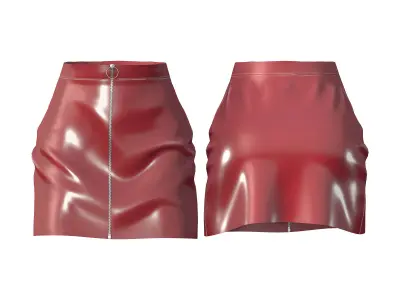 Mini Skirt Surgeon Outfit Low-poly 3D model